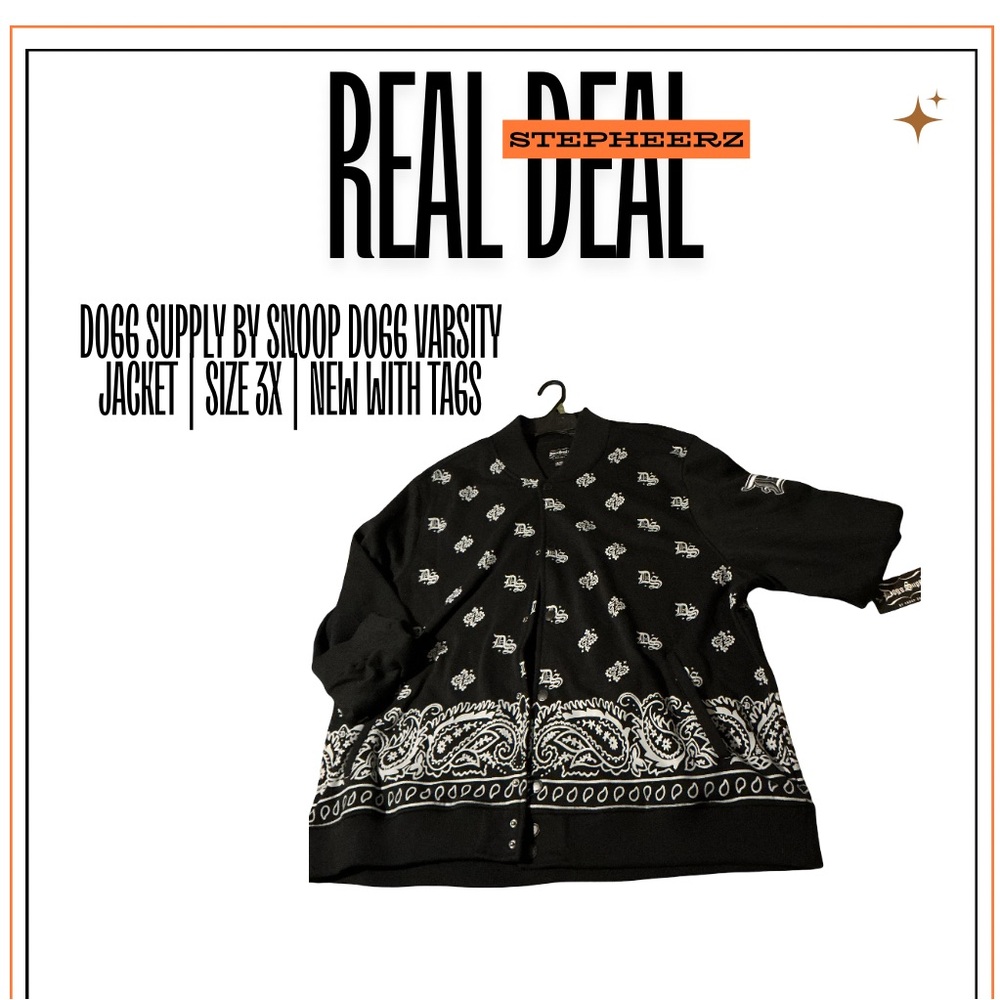 Dogg Supply by Snoop Dogg Varsity Jacket | Size 3X | New With Tags